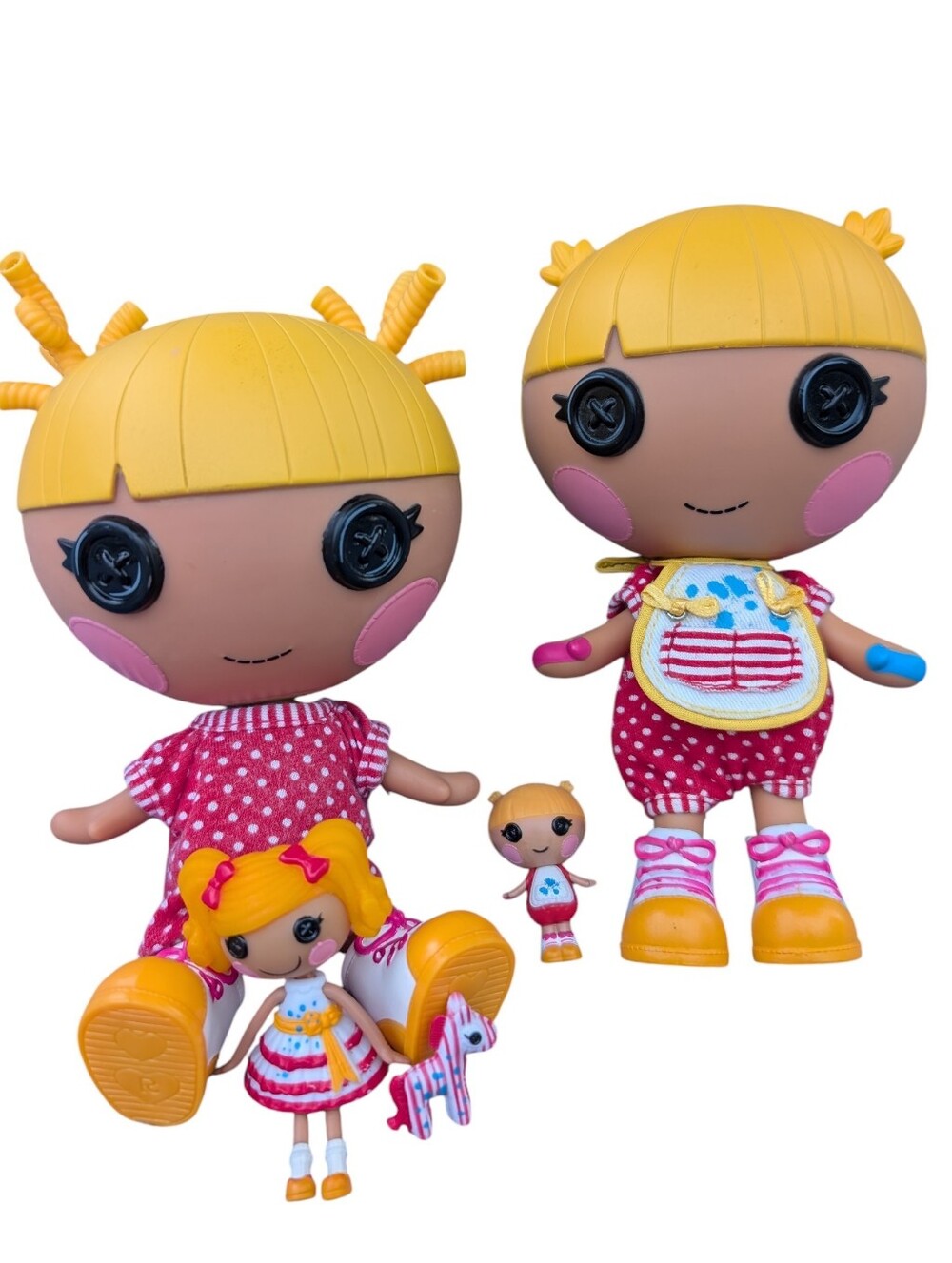 Lalaloopsy Spot Splatter Splash/ Scribbles Splash Doll Lot - Littles & Mini